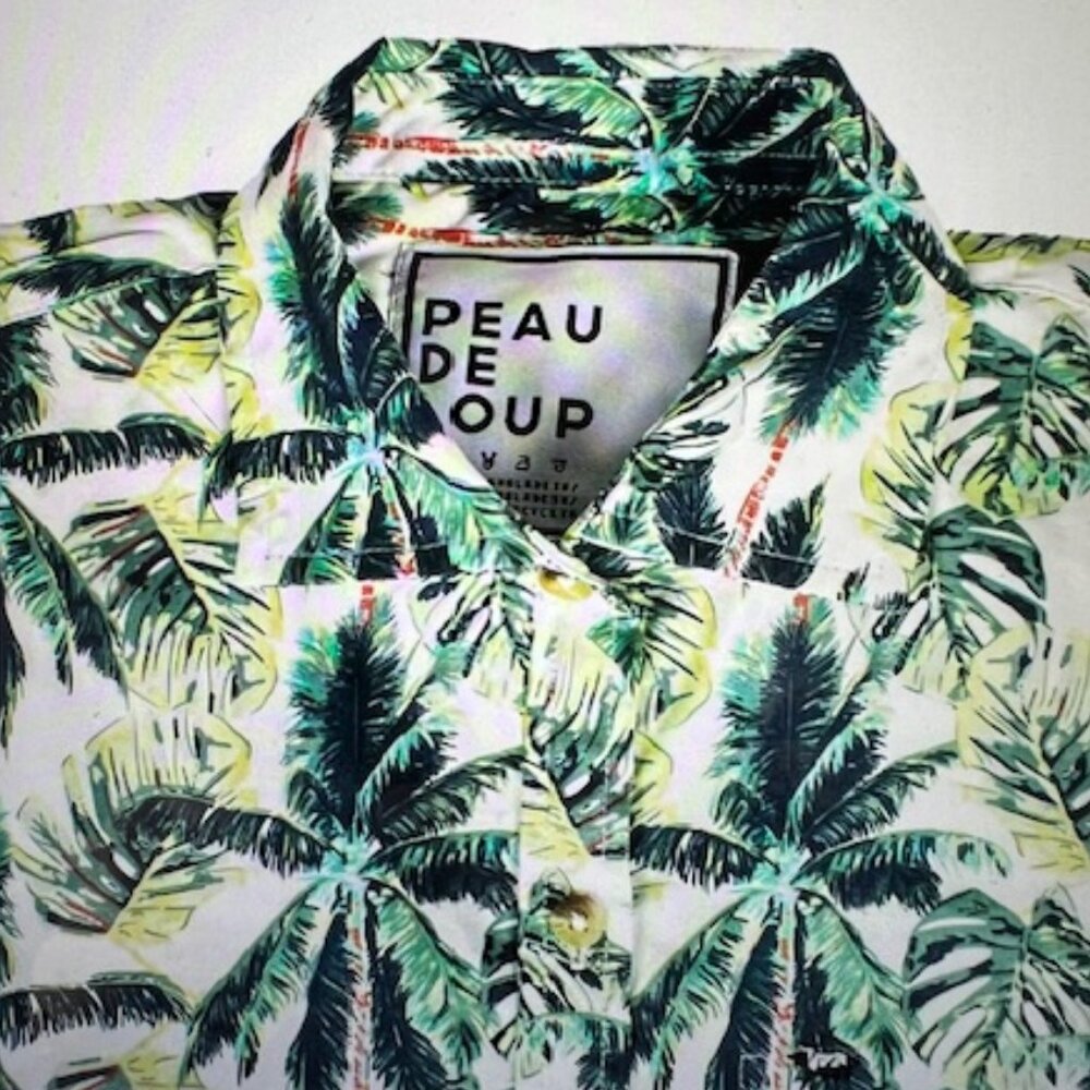 PEAUD DE LOUP Palm Short Sleeve shirt Men's Size 20
